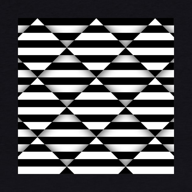 Optical Illusion I Black and White by k10artzone